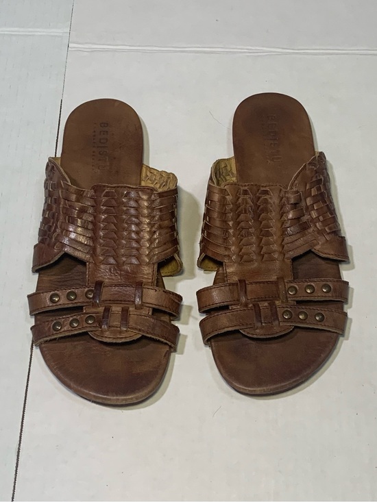 Bed Stu Shoes - Bed Stu Diaz Huarache Woven Leather Slide Sandals Size 10